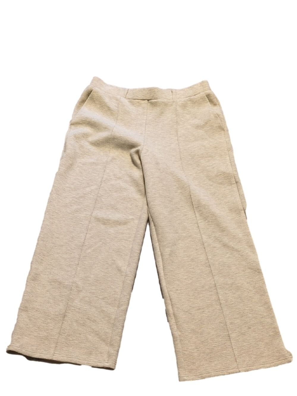 OGL Heather Morganite Fuzz Luxe High Waisted Straight Leg Pull On Pant Size LP - Picture 2 of 6